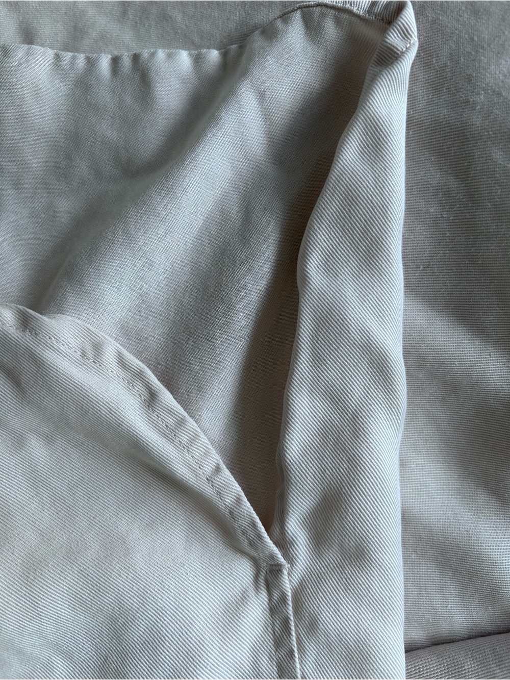 COS Oversized Tunic Dress Twill Lyocell Ivory - Picture 5 of 6